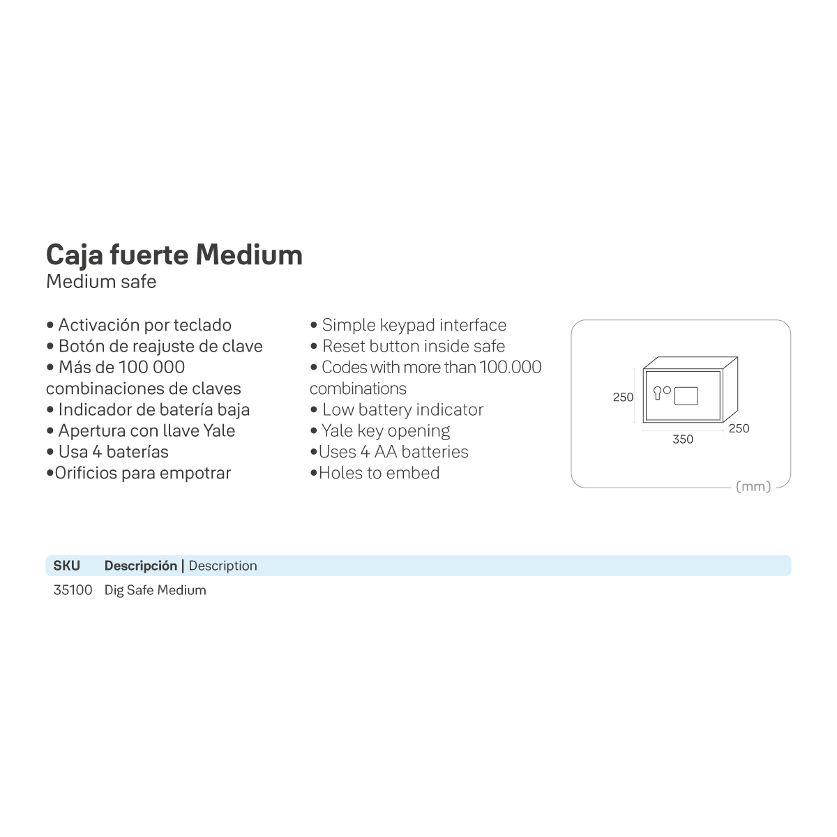 Caja Fuerte Mediana