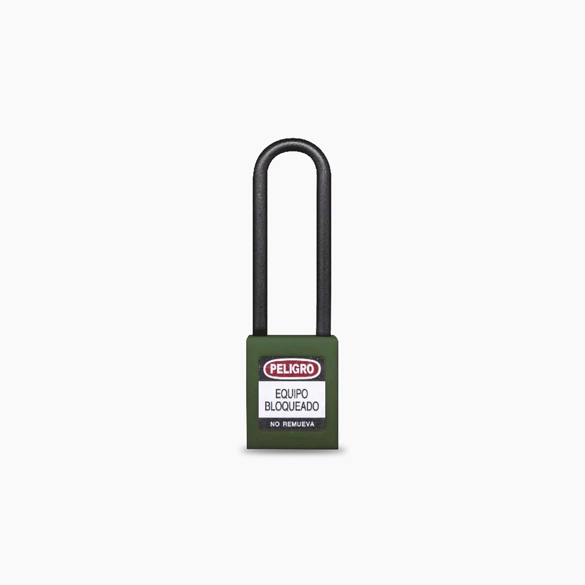 Candado Gancho Largo Nylon Verde B