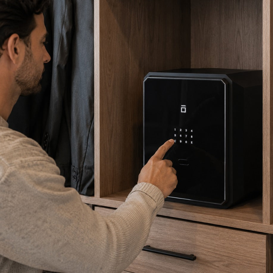 Caja fuerte biométrica táctil
