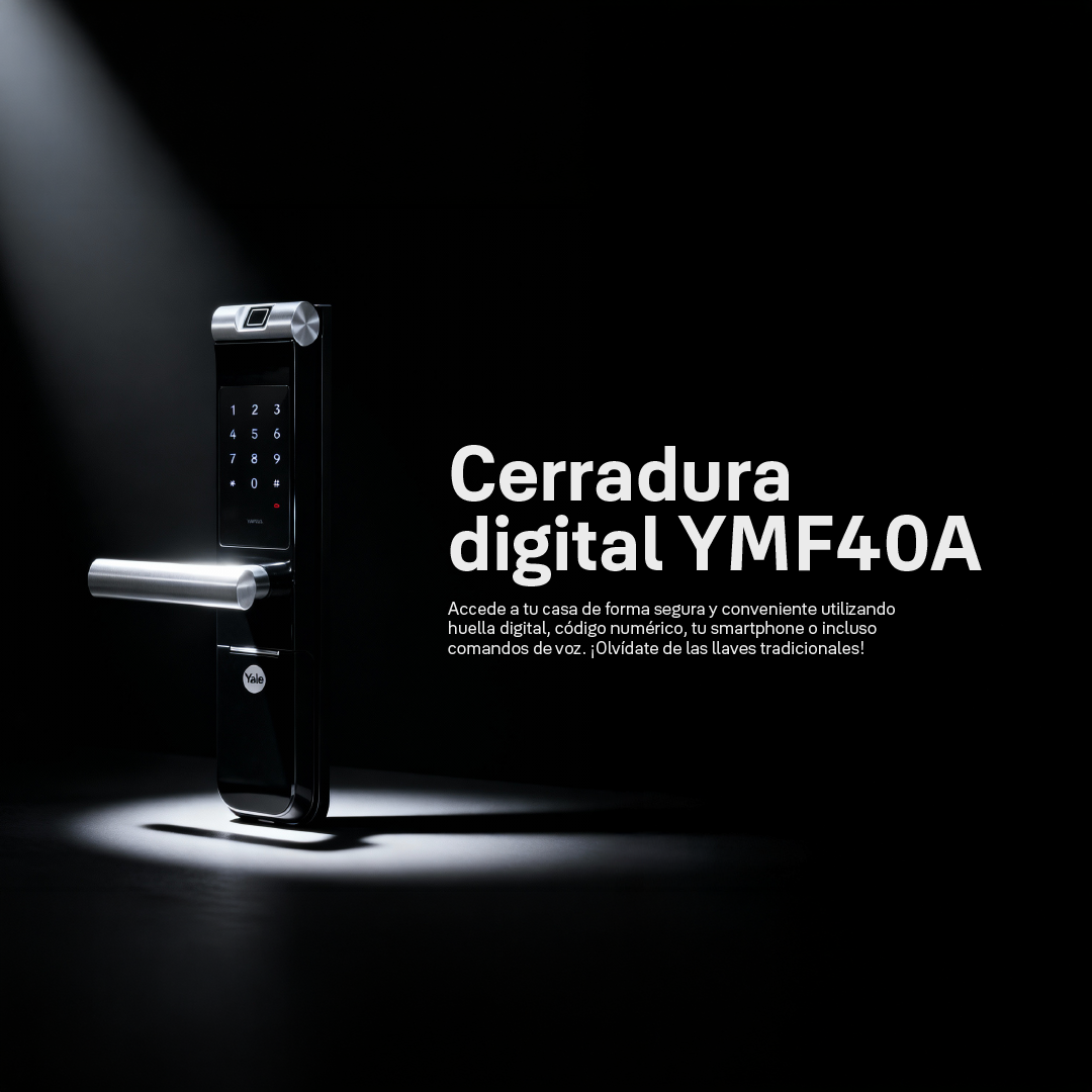 Cerradura digital YMF40A + kit apertura con celular