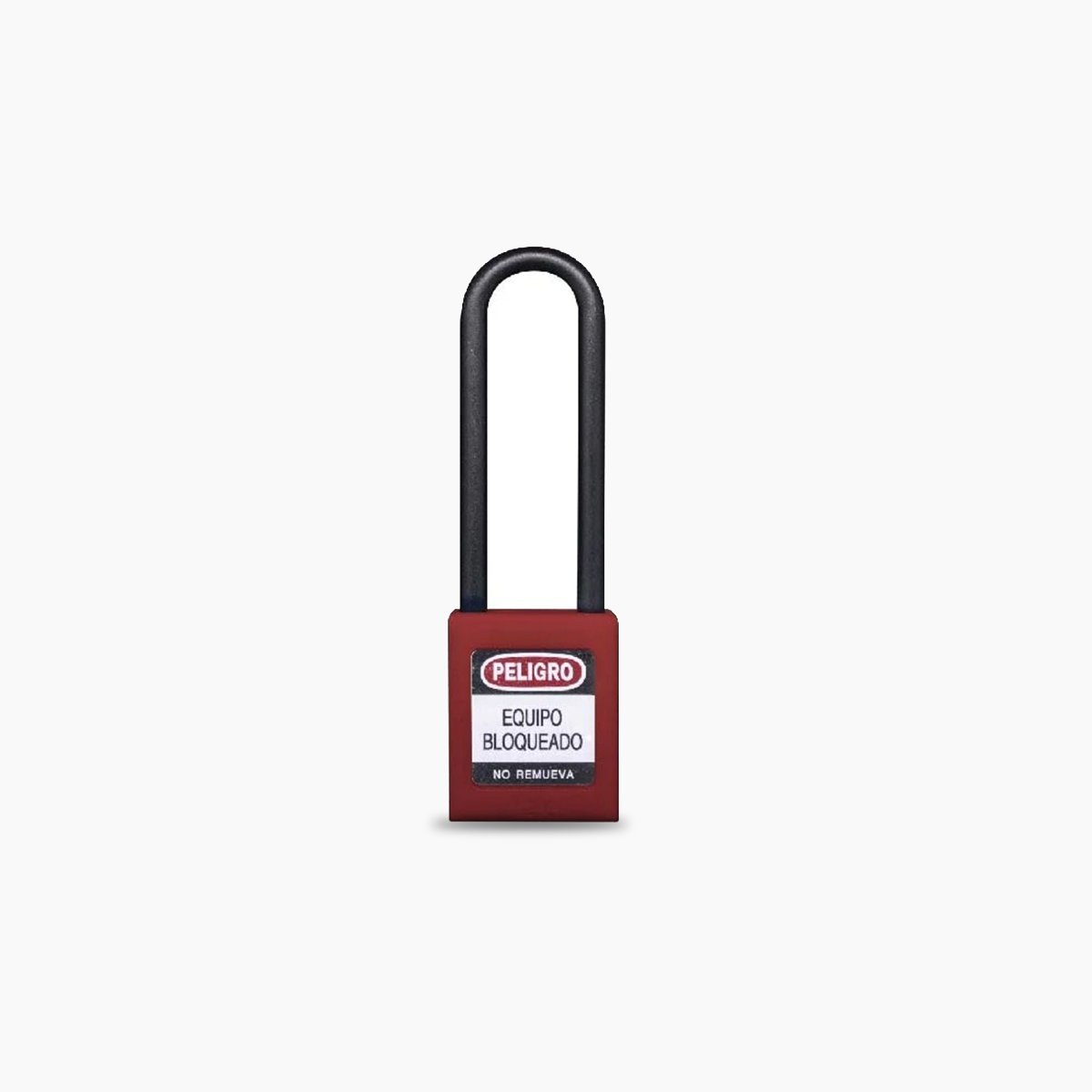 Candado Gancho Largo Nylon Rojo B