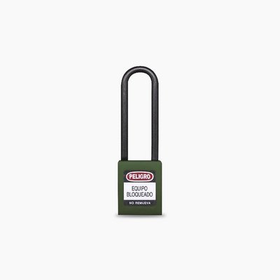 Candado Gancho Largo Nylon Verde B