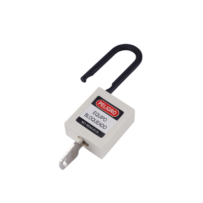 Candado Gancho Nylon Blanco B