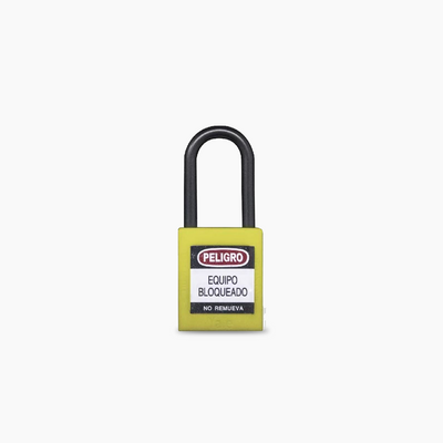 Candado Gancho Nylon Amarillo B