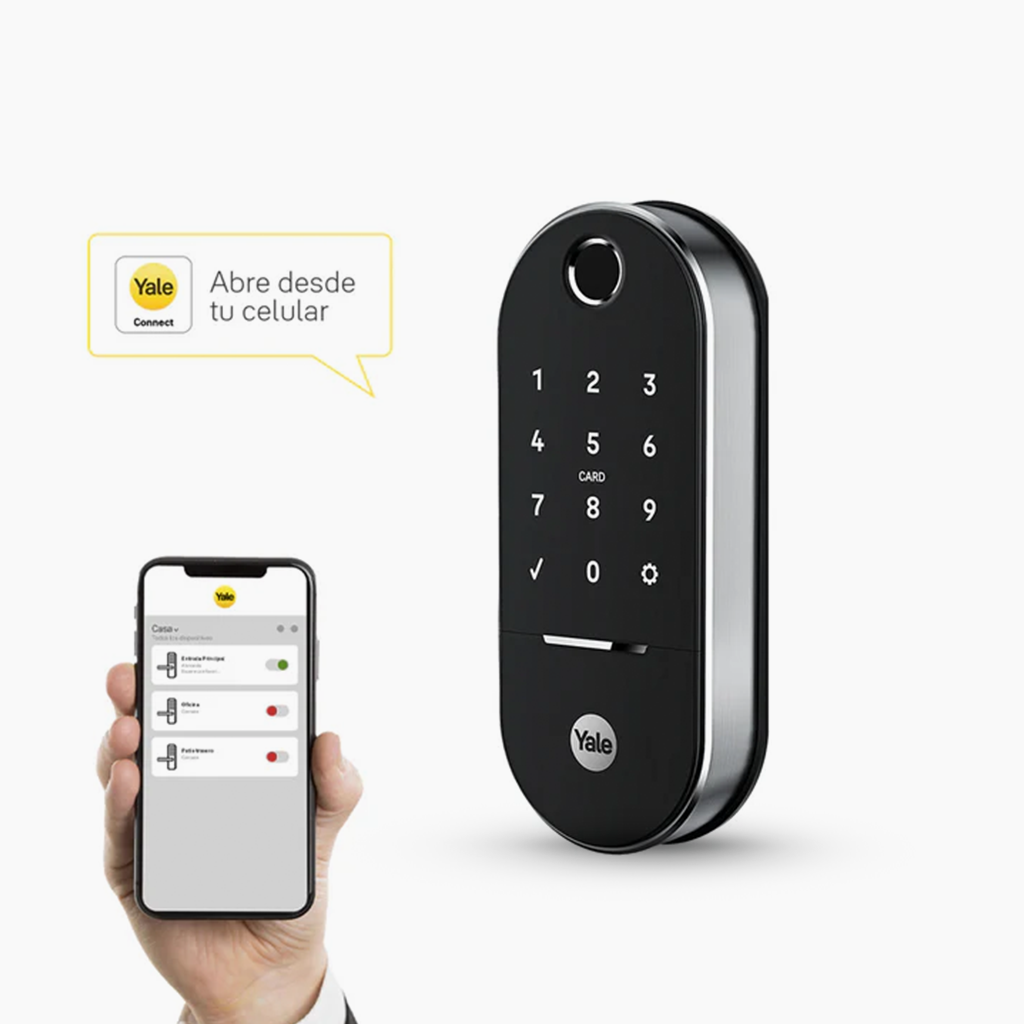 Cerradura de embutir Digital LIA + kit  apertura con celular