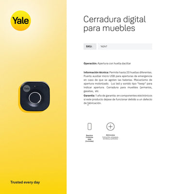 Cerradura  Biométrica para Mueble YF68
