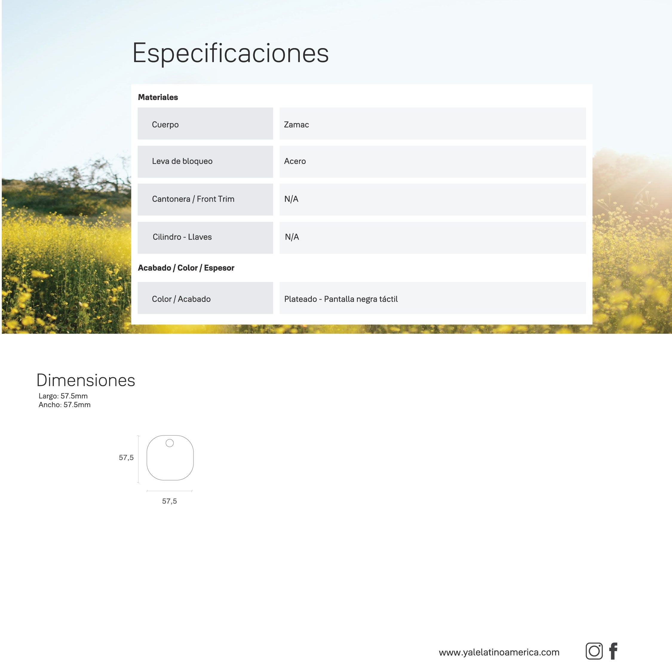 Cerradura para Mueble YF67