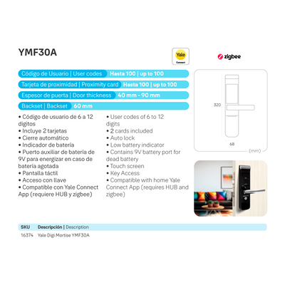 Cerradura Digital YMF30A