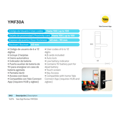 Cerradura Digital YMF30A