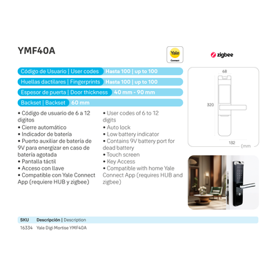 Cerradura digital YMF40A