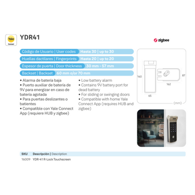 Cerrojo Digital YDR41